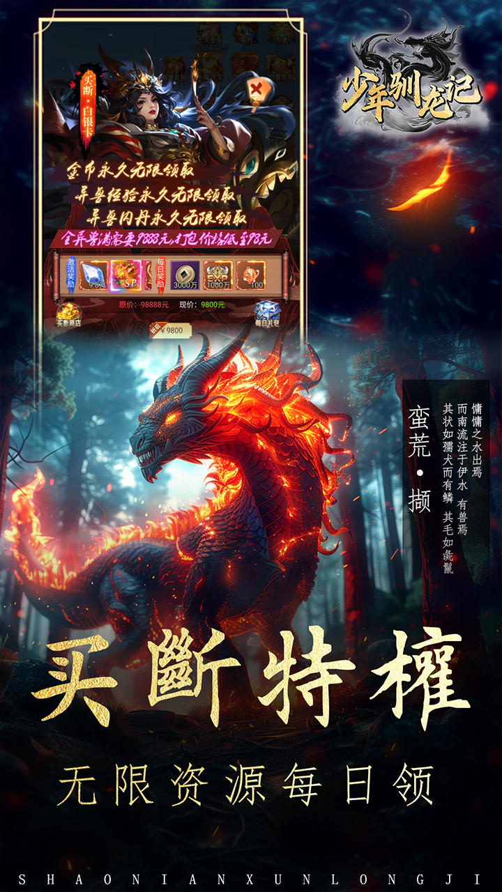 少年驯龙记(0.05折高倍返代金)